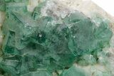 Green Fluorescent Cubic Fluorite Crystals - Madagascar #361321-1